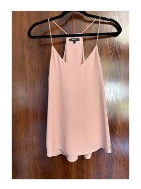 RW&CO Blush Pink Halter Camisole Size M Flowy Dressy Tank Top Minimal Chic